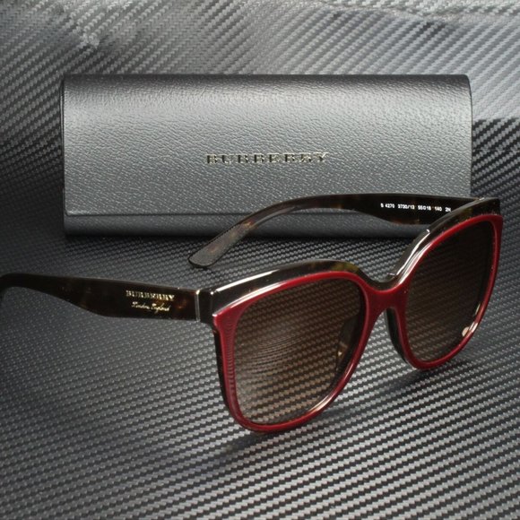 Burberry Red Accent 55mm Sunglasses